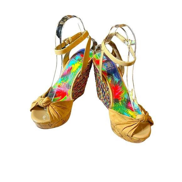 Gianni Bini New Wedge Platform Sandals Size 7.5 - Picture 4 of 6